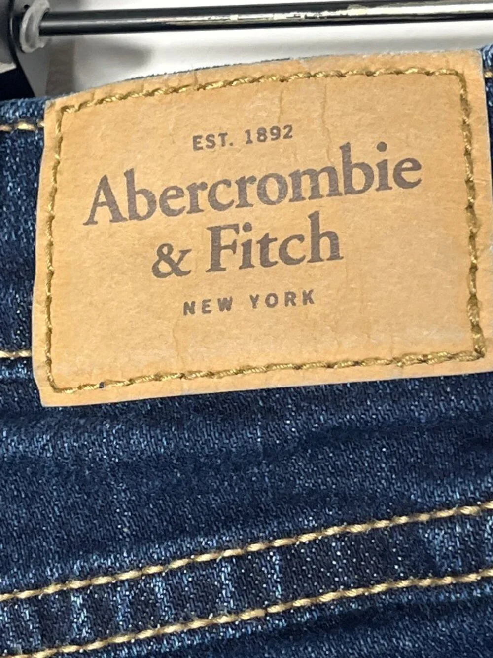Abercrombie & Fitch Women's High Rise Distressed Cutoff Denim Shorts Blue Size 0
